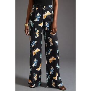 Maeve x Sarah Gordon Butterfly Printed Wide Leg Pants Size 0